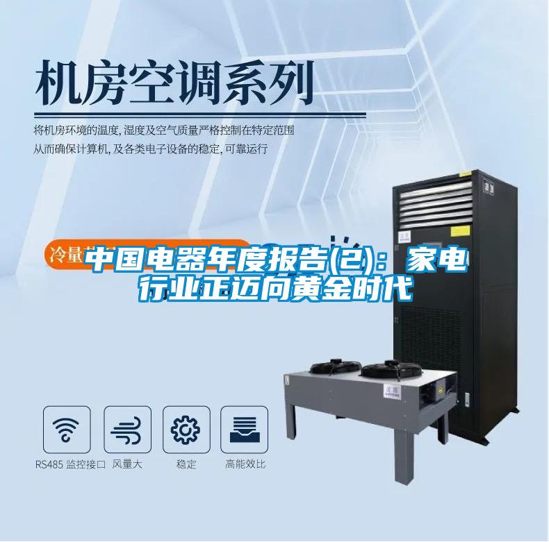 中國電器年度報告(2)：家電行業正邁向黃金時代