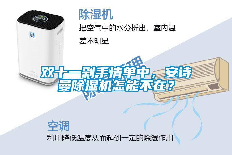 雙十一剁手清單中，安詩曼除濕機怎能不在？