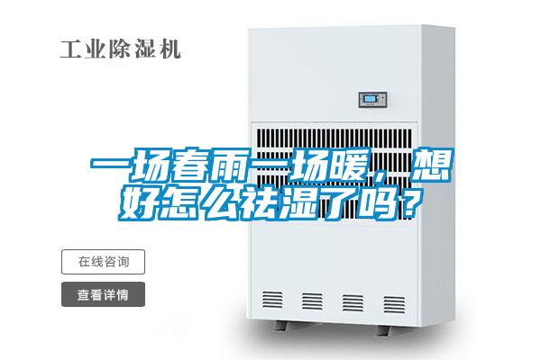 一場春雨一場暖，想好怎么祛濕了嗎？