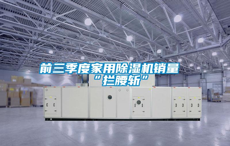 前三季度家用除濕機(jī)銷(xiāo)量“攔腰斬”