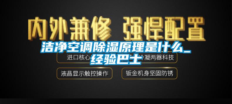 潔凈空調除濕原理是什么_經驗巴士