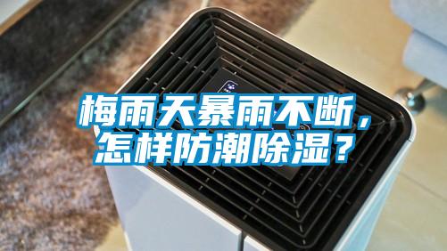 梅雨天暴雨不斷，怎樣防潮除濕？