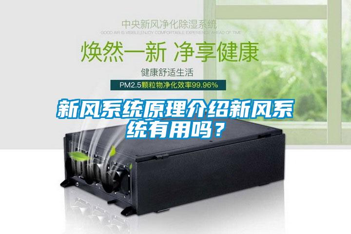 新風系統原理介紹新風系統有用嗎？