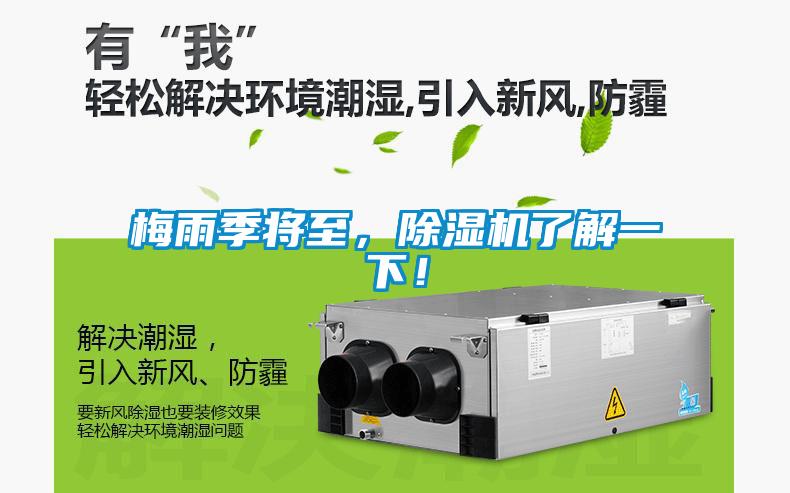 梅雨季將至，除濕機(jī)了解一下！