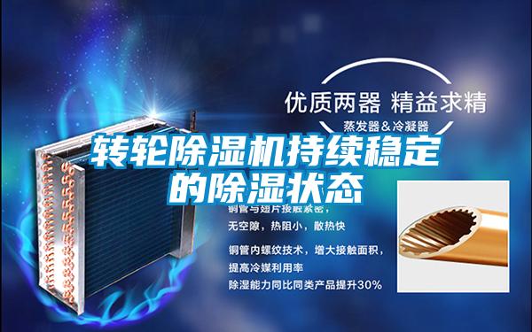 轉輪除濕機持續穩定的除濕狀態