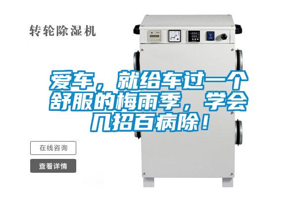 愛車，就給車過一個舒服的梅雨季，學會幾招百病除！
