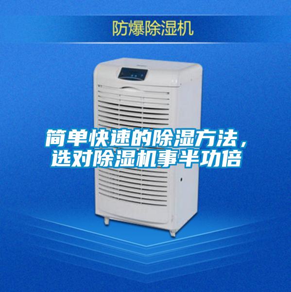 簡單快速的除濕方法，選對除濕機事半功倍