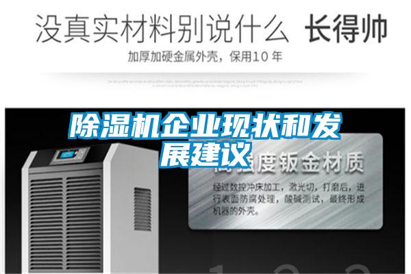 除濕機企業現狀和發展建議