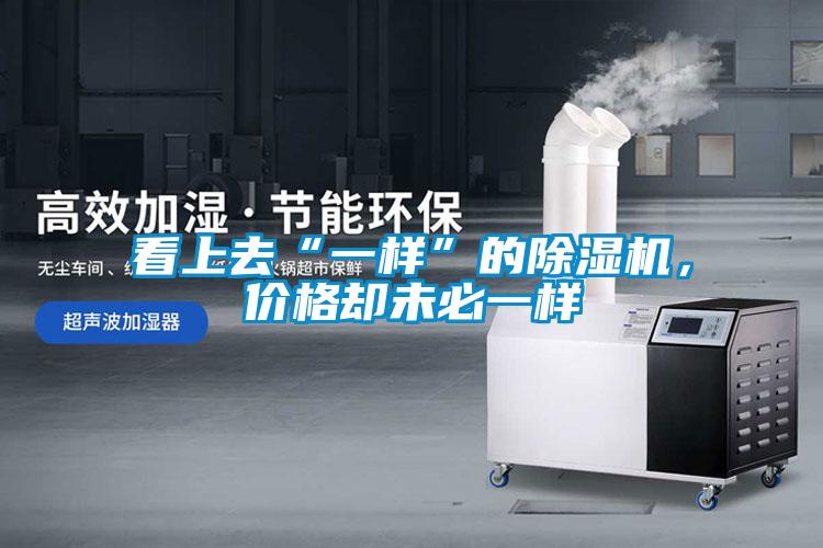 看上去“一樣”的除濕機，價格卻未必一樣