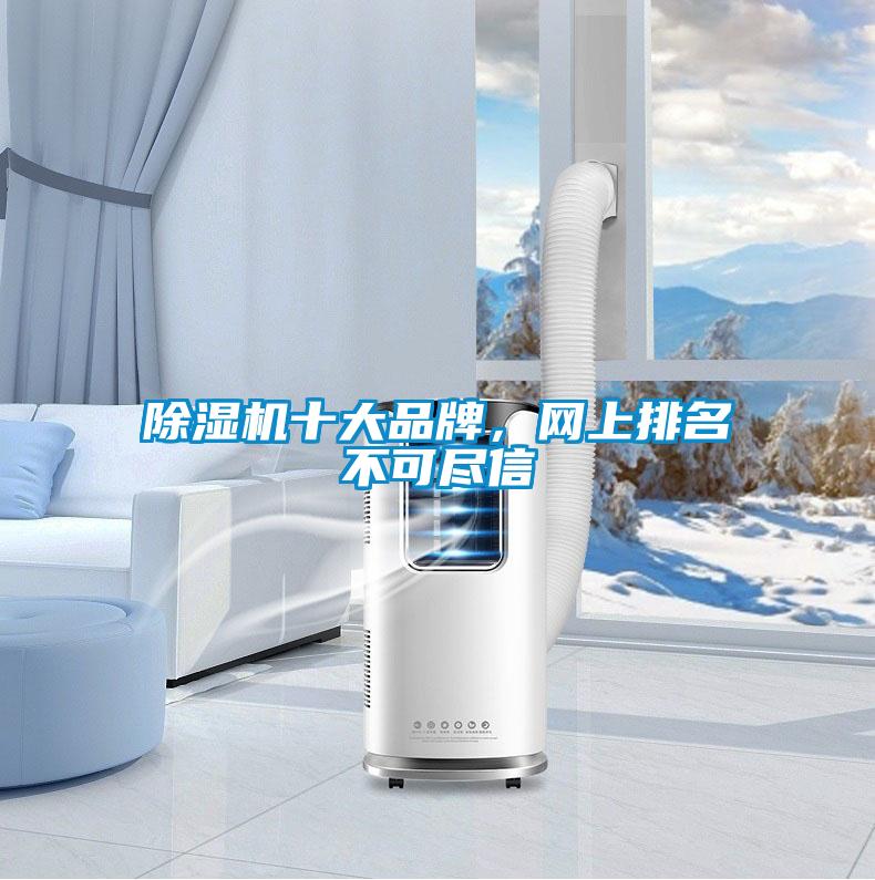 除濕機十大品牌，網上排名不可盡信