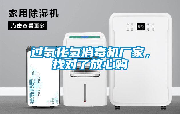 過氧化氫消毒機廠家，找對了放心購