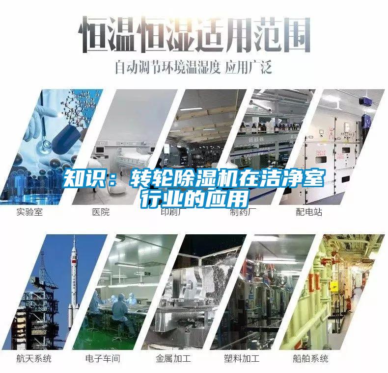 知識：轉輪除濕機在潔凈室行業的應用