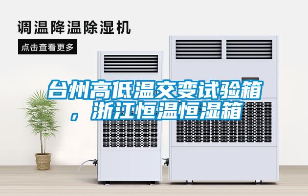 臺(tái)州高低溫交變?cè)囼?yàn)箱，浙江恒溫恒濕箱