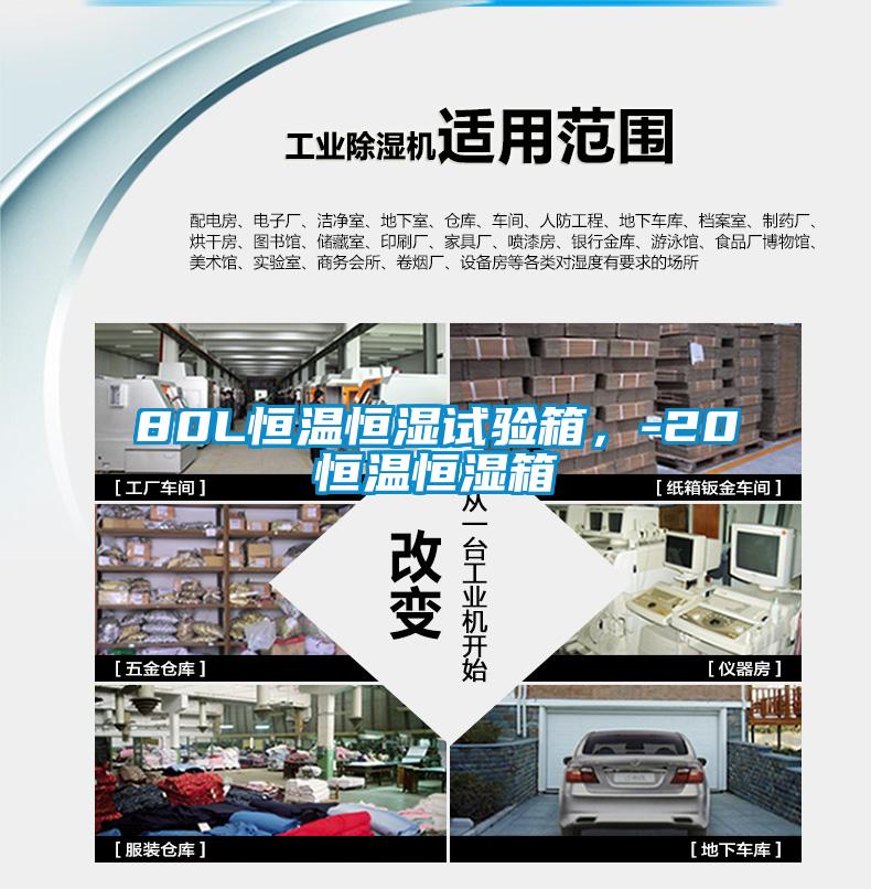 80L恒溫恒濕試驗箱，-20℃恒溫恒濕箱
