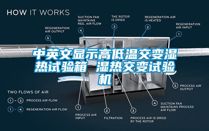 中英文顯示高低溫交變濕熱試驗(yàn)箱 濕熱交變?cè)囼?yàn)機(jī)