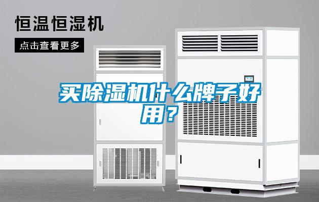 買除濕機什么牌子好用？