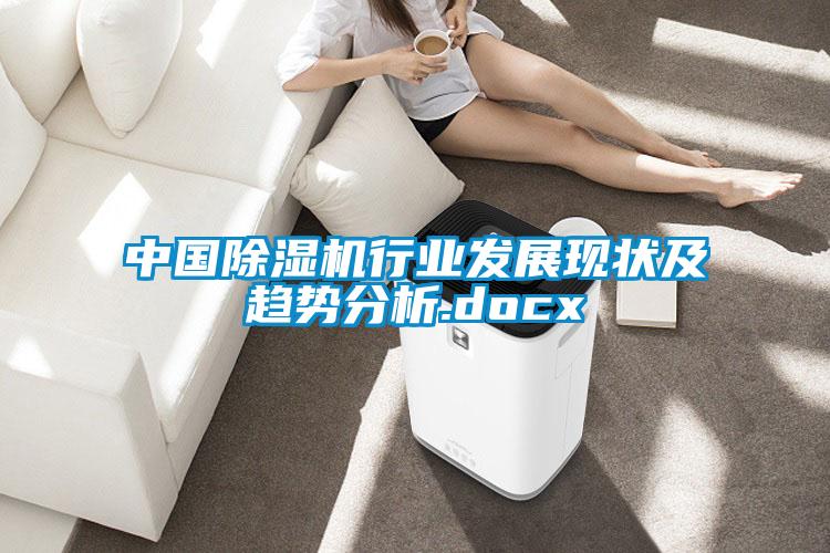 中國除濕機行業發展現狀及趨勢分析.docx