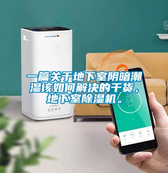 一篇關于地下室陰暗潮濕該如何解決的干貨，地下室除濕機。