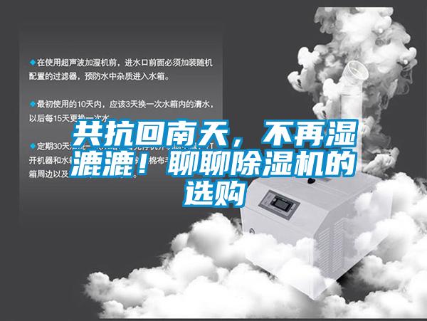 共抗回南天，不再濕漉漉！聊聊除濕機的選購