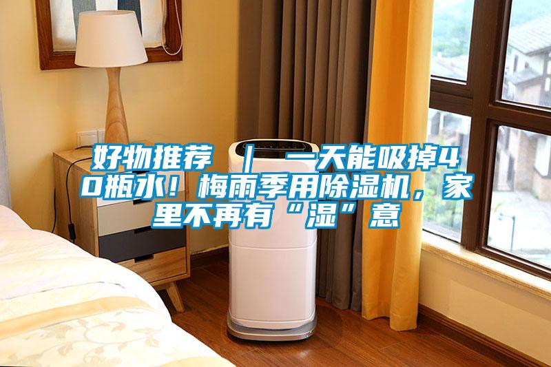 好物推薦 ｜ 一天能吸掉40瓶水！梅雨季用除濕機，家里不再有“濕”意