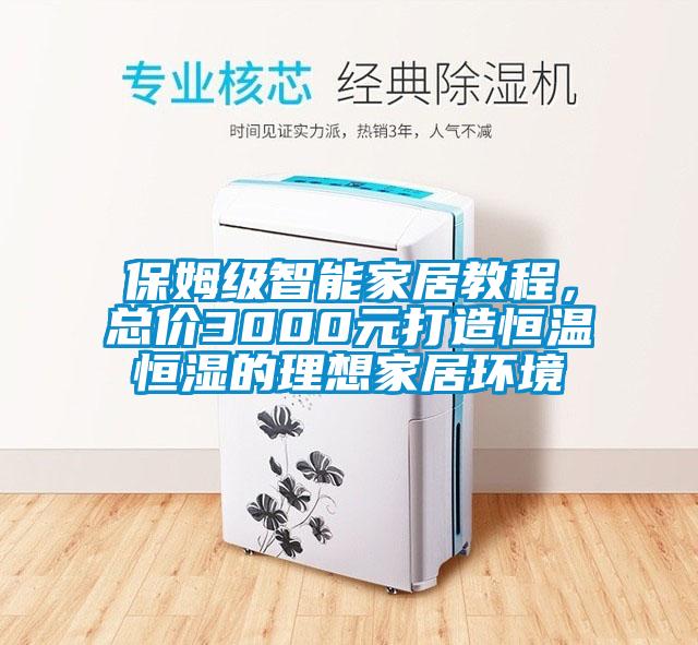 保姆級智能家居教程，總價3000元打造恒溫恒濕的理想家居環境