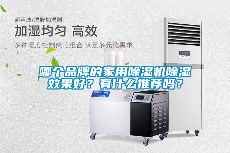 哪個品牌的家用除濕機除濕效果好？有什么推薦嗎？