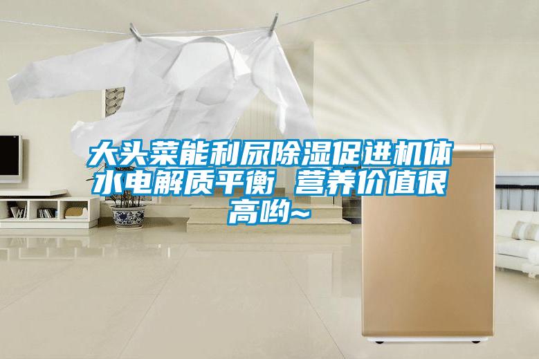 大頭菜能利尿除濕促進機體水電解質平衡 營養價值很高喲~