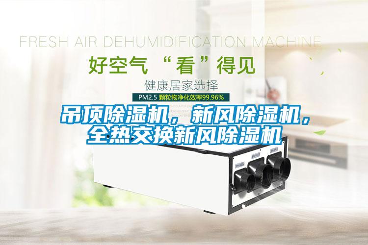 吊頂除濕機，新風除濕機，全熱交換新風除濕機