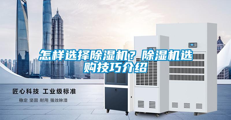 怎樣選擇除濕機？除濕機選購技巧介紹