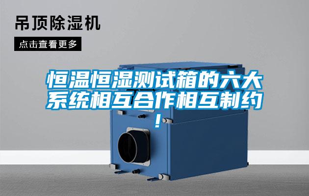 恒溫恒濕測試箱的六大系統(tǒng)相互合作相互制約！