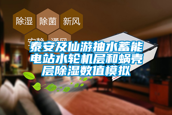 泰安及仙游抽水蓄能電站水輪機層和蝸殼層除濕數值模擬