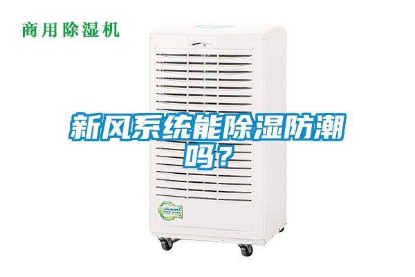 新風系統能除濕防潮嗎？