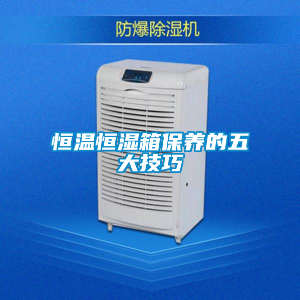 恒溫恒濕箱保養的五大技巧