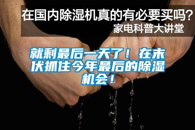 就剩最后一天了！在末伏抓住今年最后的除濕機(jī)會！