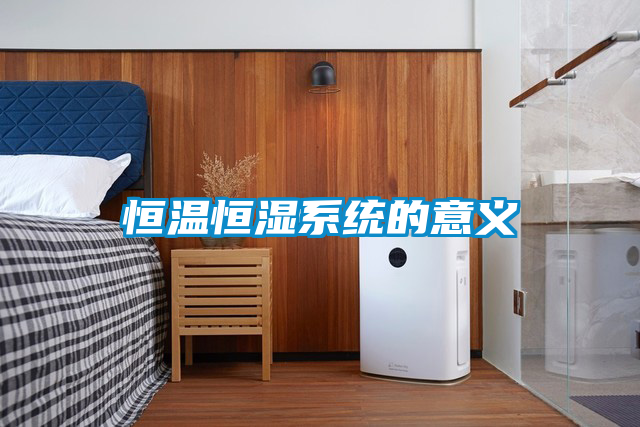 恒溫恒濕系統的意義