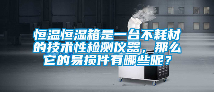 恒溫恒濕箱是一臺不耗材的技術(shù)性檢測儀器，那么它的易損件有哪些呢？