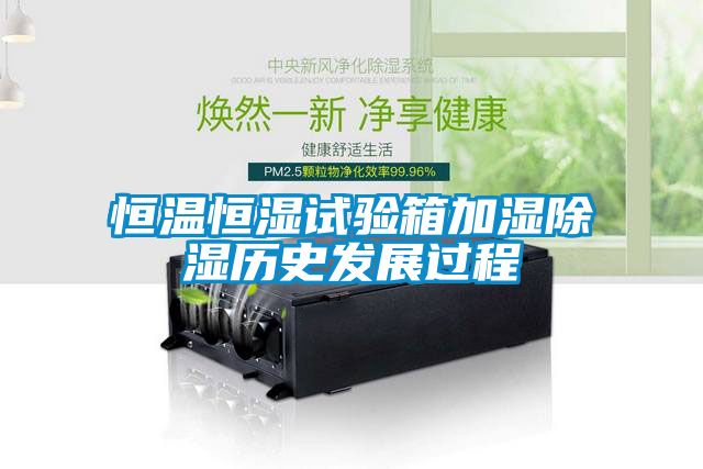 恒溫恒濕試驗箱加濕除濕歷史發展過程