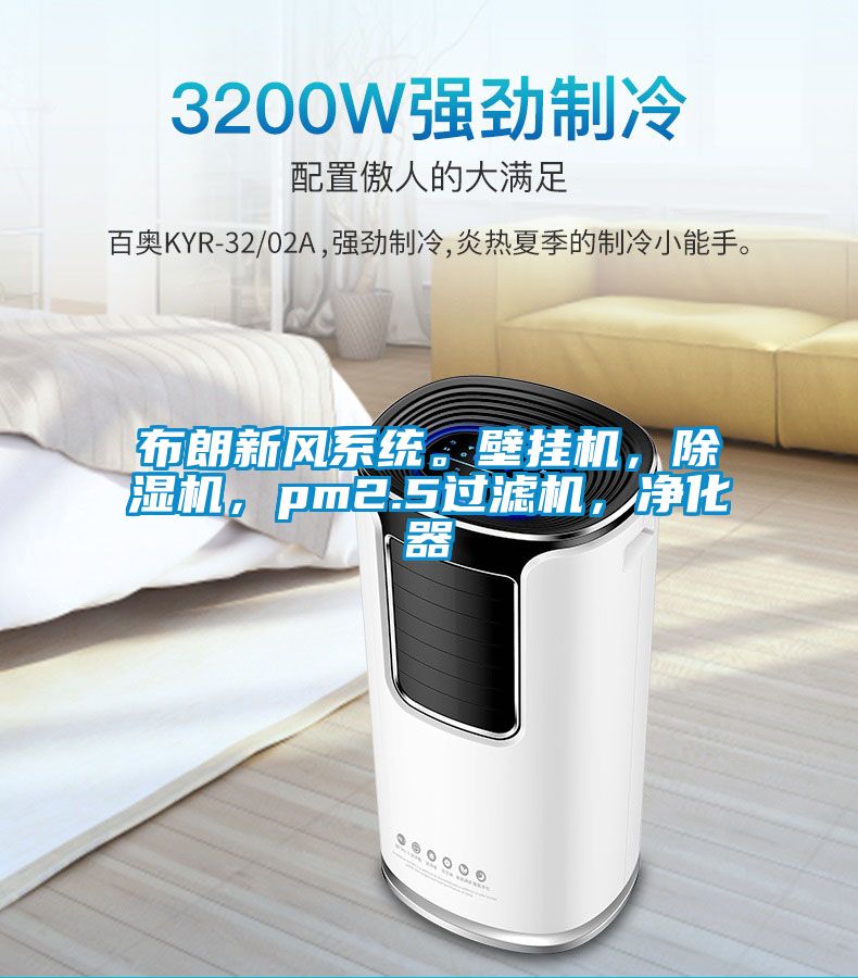 布朗新風系統。壁掛機，除濕機，pm2.5過濾機，凈化器