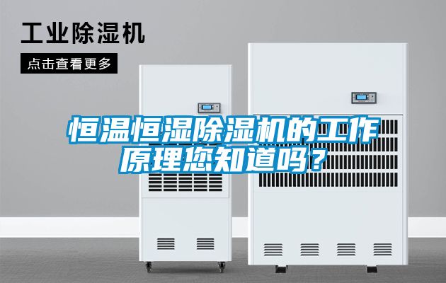 恒溫恒濕除濕機的工作原理您知道嗎？