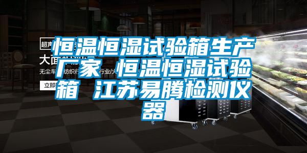 恒溫恒濕試驗箱生產廠家 恒溫恒濕試驗箱 江蘇易騰檢測儀器