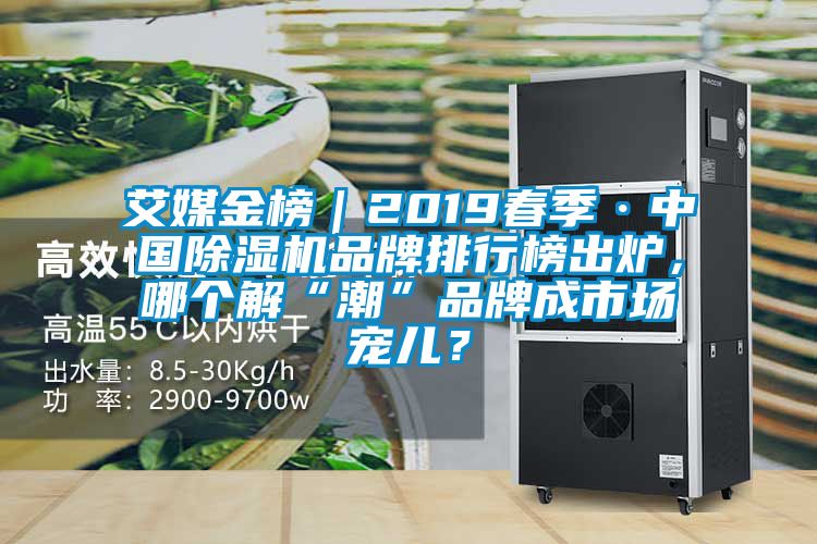 艾媒金榜｜2019春季·中國除濕機品牌排行榜出爐，哪個解“潮”品牌成市場寵兒？