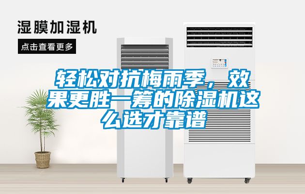 輕松對(duì)抗梅雨季，效果更勝一籌的除濕機(jī)這么選才靠譜