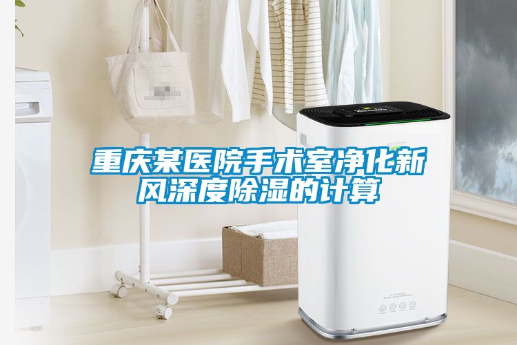 重慶某醫院手術室凈化新風深度除濕的計算