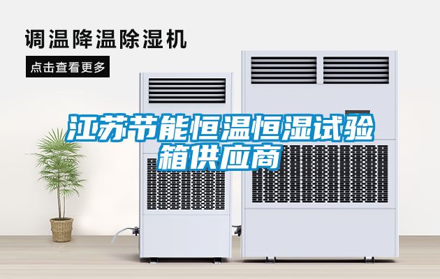 江蘇節能恒溫恒濕試驗箱供應商