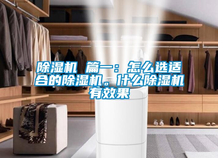 除濕機 篇一：怎么選適合的除濕機。什么除濕機有效果