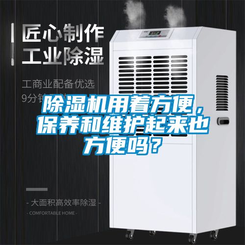 除濕機用著方便，保養和維護起來也方便嗎？