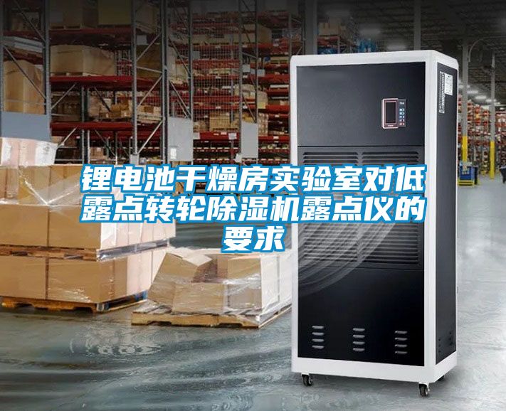 鋰電池干燥房實驗室對低露點轉輪除濕機露點儀的要求