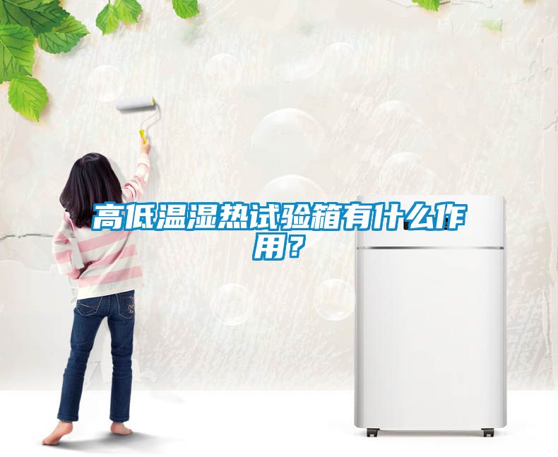 高低溫濕熱試驗箱有什么作用？